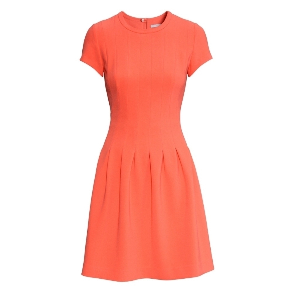 H&M Tangerine/Coral Drop Waist Dress - Picture 2 of 16